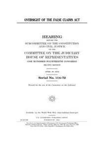 Oversight of the False Claims Act