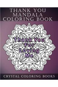 Thank You Mandala Coloring Book