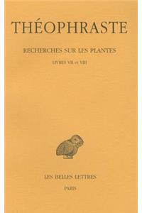 Theophraste, Recherches Sur Les Plantes