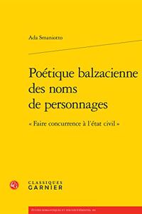 Poetique Balzacienne Des Noms de Personnages