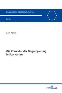 Die Korrektur Der Eingruppierung in Sparkassen