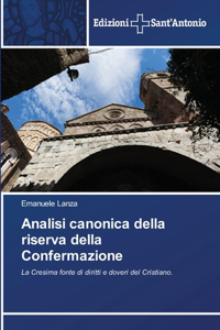 Analisi canonica della riserva della Confermazione