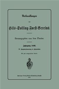 Verhandlungen Des Hils-Solling-Forst-Vereins