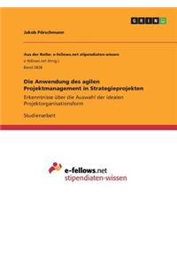 Anwendung des agilen Projektmanagement in Strategieprojekten