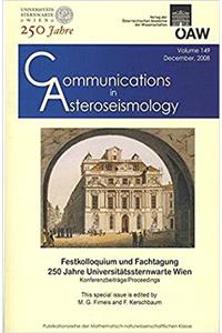 Communications in Asteroseismology Volume 149, 2008