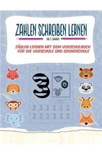 Zahlen schreiben lernen - Zählen lernen mit dem Vorschulbuch für die Vorschule und Grundschule