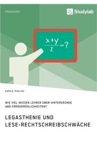Legasthenie und Lese-Rechtschreibschwäche. Wie viel wissen Lehrer über Hintergründe und Fördermöglichkeiten?