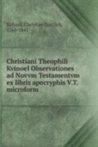 CHRISTIANI THEOPHILI KVINOEL OBSERVATIO