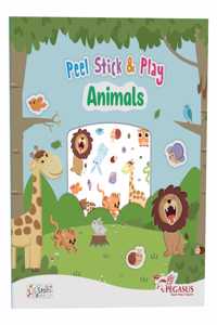 Peel, Stick, and Play Animal Reusable Puffy Stickers Book for Kids â€“ Interactive Activity Book with 100+ Stickers for Endless Fun â€“ Educational & Mess-Free Play for Toddlers & Preschoolers