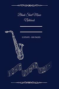 Blank Sheet Music Notebook