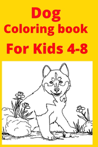 Dog Coloring book For Kids 4-8
