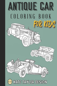 Antique car coloring book for kids