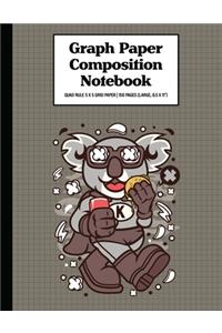 Graph Paper Composition Notebook Quad Rule 5x5 Grid Paper - 150 Sheets (Large, 8.5 x 11