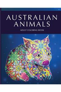 Australian animals adult coloring book