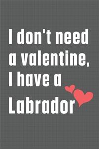 I don't need a valentine, I have a Labrador