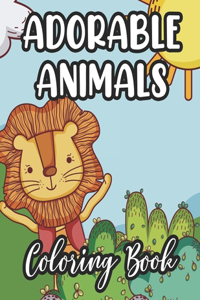 Adorable Animals Coloring Book