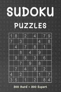 Sudoku Puzzles 300 Hard + 300 Expert