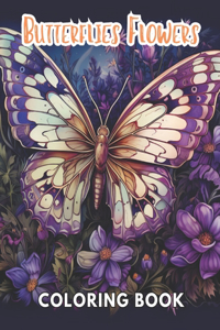 Butterflies and Flowers Coloring Book