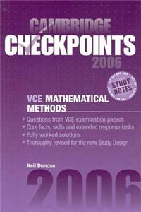 Cambridge Checkpoints Vce Mathematical Methods 2006