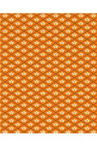 Pattern Designs Dots Diamonds Orange School Composition Book