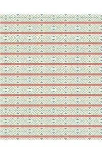 School Composition Book Aztec Pattern Vintage Design