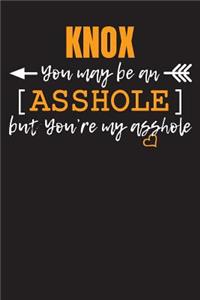 KNOX you may be an Asshole...