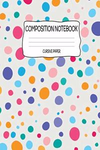 Composition Notebook Cursive Paper