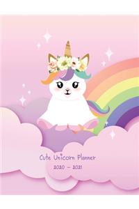 Cute Unicorn Planner 2020-2021