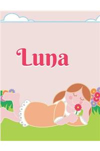 Luna Personalized Sketchbook Journal Notebook