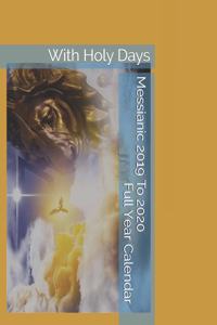 Messianic 2019 To 2020 Full Year Calendar