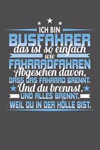 Ich Bin Busfahrer Das Ist So Einfach Wie Fahrradfahren. Abgesehen Davon, Dass Das Fahrrad brennt. Und Du Brennst. Und Alles Brennt. Weil Du In Der Hölle Bist.