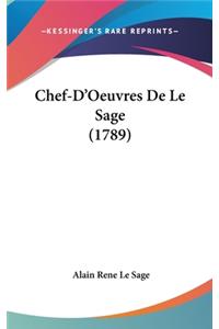 Chef-D'Oeuvres De Le Sage (1789)