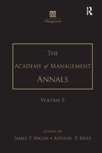 The Academy of Management Annals, Volume 5