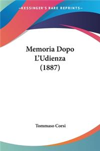 Memoria Dopo L'Udienza (1887)
