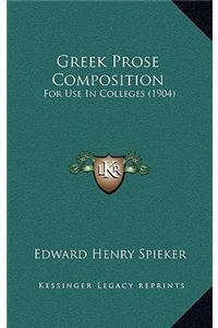 Greek Prose Composition