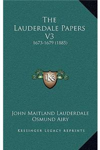 Lauderdale Papers V3