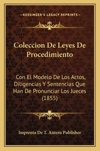 Coleccion De Leyes De Procedimiento