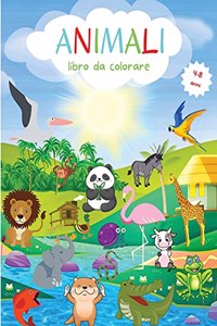 Libro da colorare di animali
