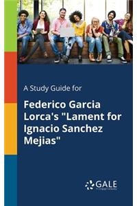 Study Guide for Federico Garcia Lorca's 