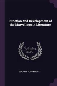 Function and Development of the Marvellous in Literature