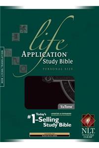 NLT Life Application Study Bible Personal Size, Black, Index