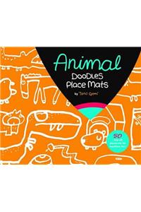 Animal Party Doodles Place Mats