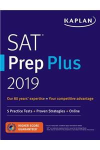 SAT Prep Plus 2019: 5 Practice Tests + Proven Strategies + Online
