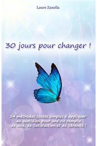 30 jours pour changer