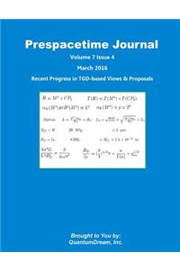 Prespacetime Journal Volume 7 Issue 4