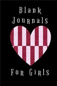 Blank Journals For Girls