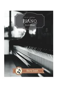 Piano Blank Sheet