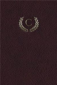 Monogram "c" Any Day Planner Journal