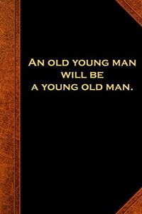 2020 Daily Planner Ben Franklin Quote Old Young Man Vintage Style 388 Pages