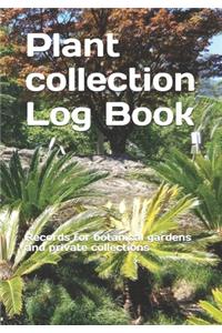 Plant collection Log Book
